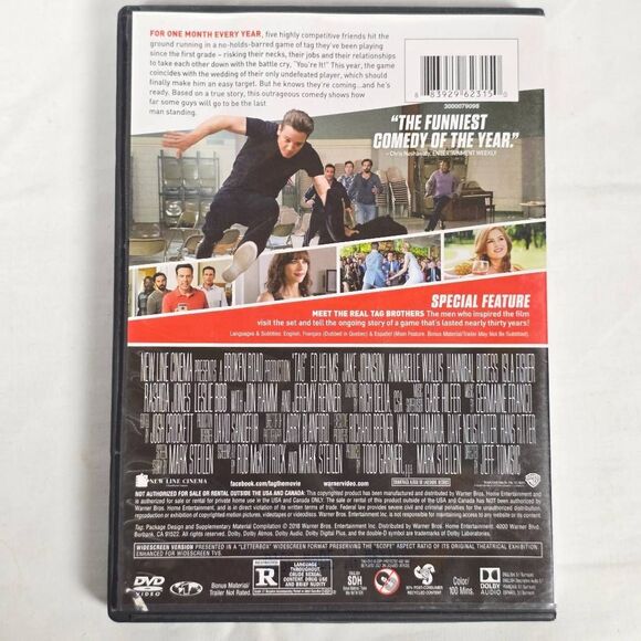 Tag (DVD, 2018) Jeremy Renner, Ed Helms, Jon Hamm - Picture 3 of 3